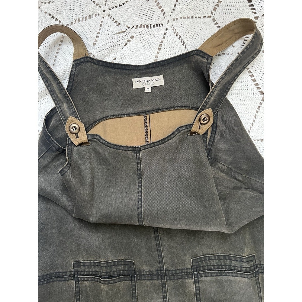 Vintage Cynthia Max Relax Tencel Jacket Dress Set M Utility Minimalist Gorpcore‎ - Picture 7 of 12